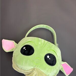 Star Wars Green and Pink Baby Yoda Plush Bag